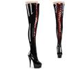 Pleaser - DELIGHT3027 Bottes cuissardes à plateforme - Noir Product image